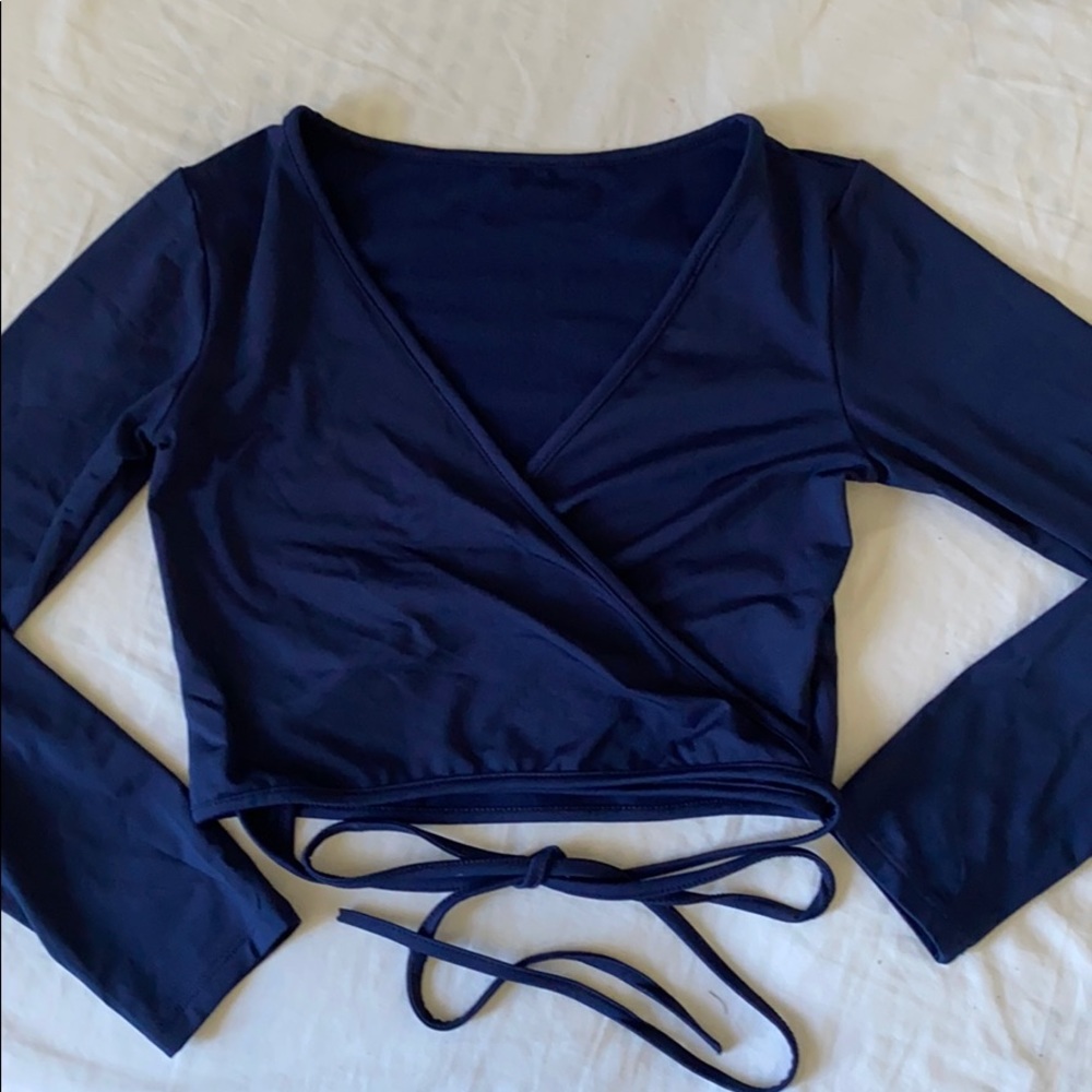 Ballet Wrap Crop Top